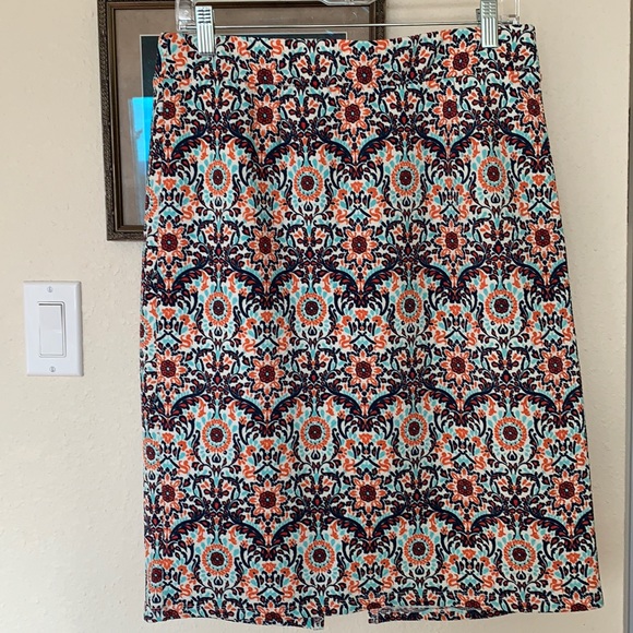 C Floral Skirt with Stretch Waistband - Picture 1 of 7